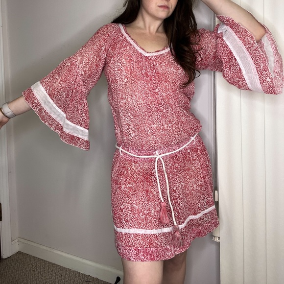 Poupette St. Barth Tunica Crystal Cotton Dress New With Tags Boho Size 2 - Picture 12 of 13